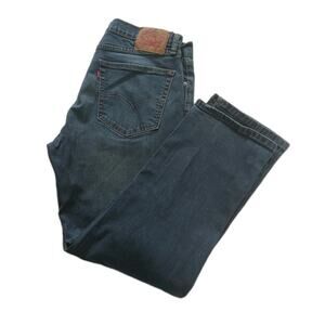 Levis 505 Jeans Mens 36x30 Blue Medium Wash Cotton Stretch Regular Fit Denim